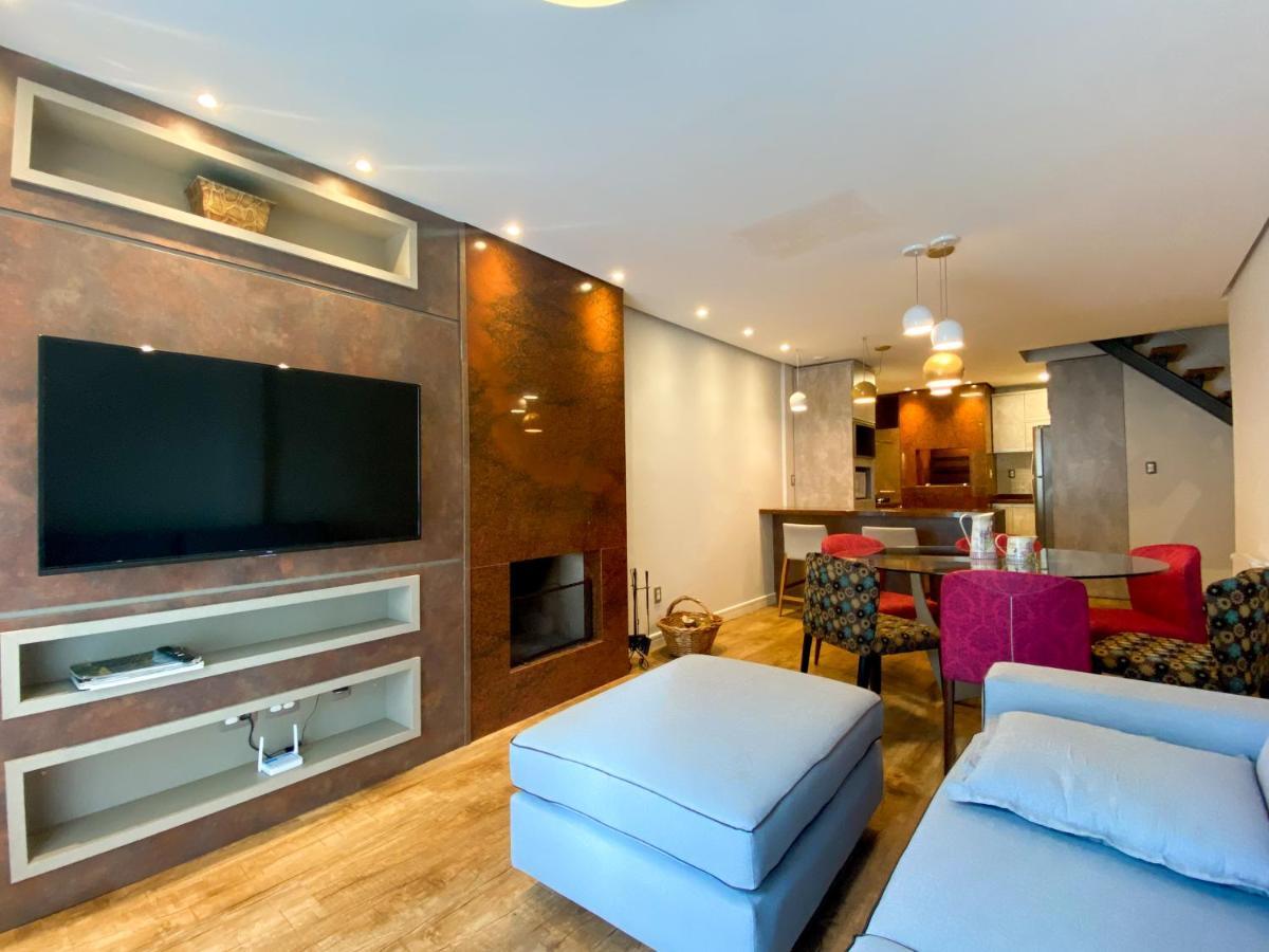 Duplex Com 03 Suites Em Gramado Kültér fotó
